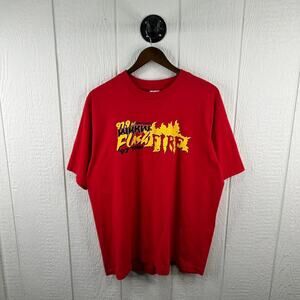 Vintage 90’s 97.9 WKKW Fire West Virginia Radio Station Graphic Tee Size X-Large